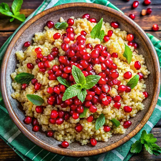 Nar Taneli Kinoa ve Roka Yatağı